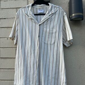 Old Navy Linen Striped Shirt